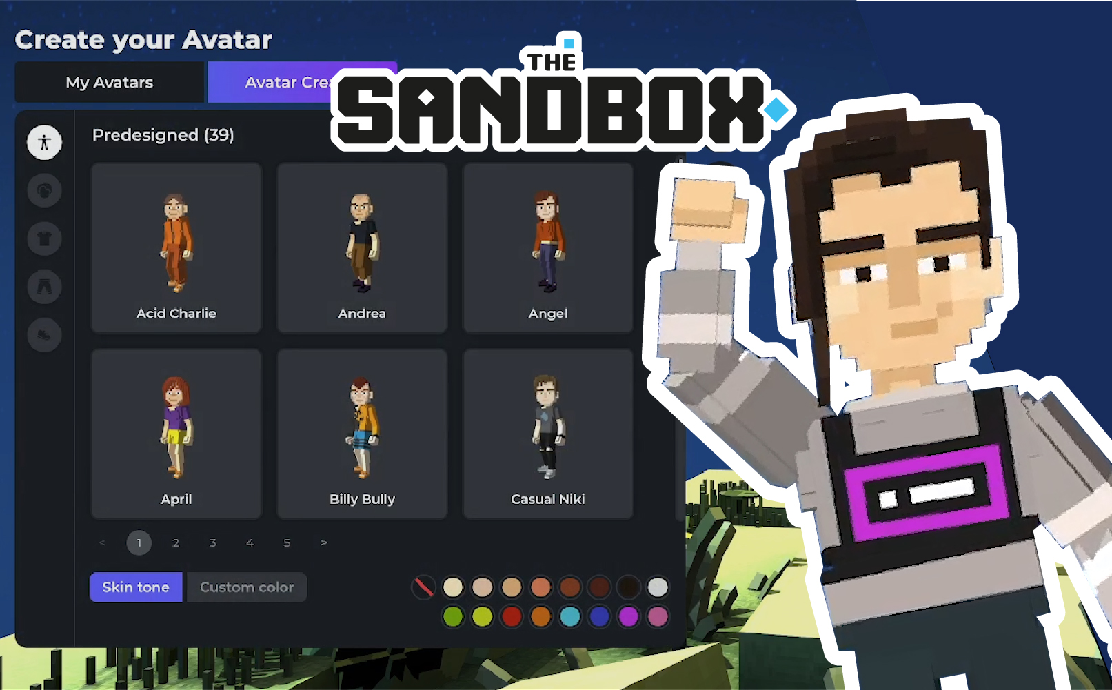 The Sandbox角色造型創建教學 在元宇宙上你也是創世者